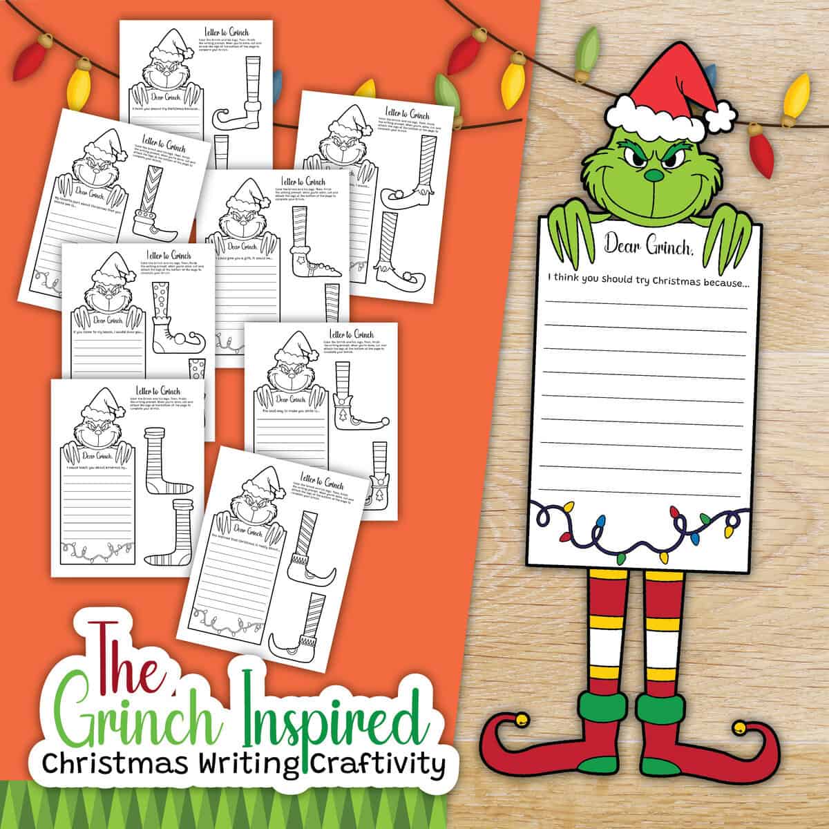 grinch writing prompts activity: free pdf worksheets